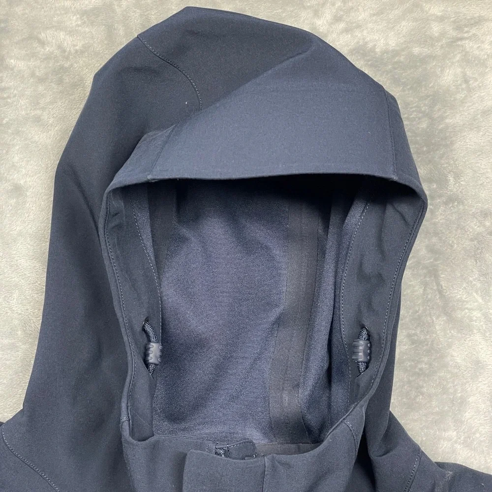 The North Face Apex Flex Jacket Mens‎ XL Navy Blue Hooded Softshell Full Zip